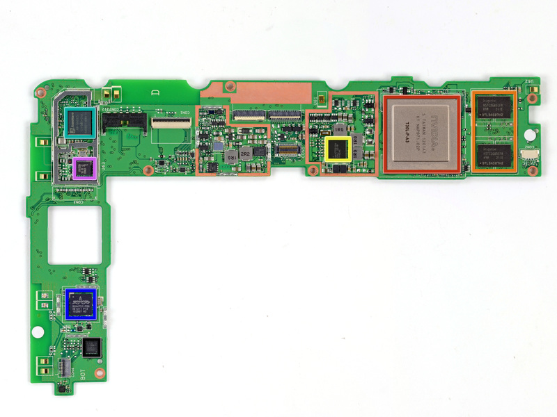 Illustration for article titled Google Nexus 7 Dissection Reveals Guts, Retina MacBook RAM and No Gorilla Glass